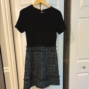 Ted Baker London Black and Blue Casual Dress